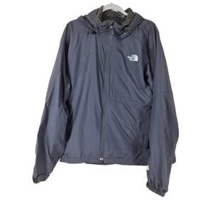 North Face windbreaker size large black WITH HOOD